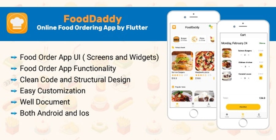 Food Daddy Online Food Ordering App Flutter