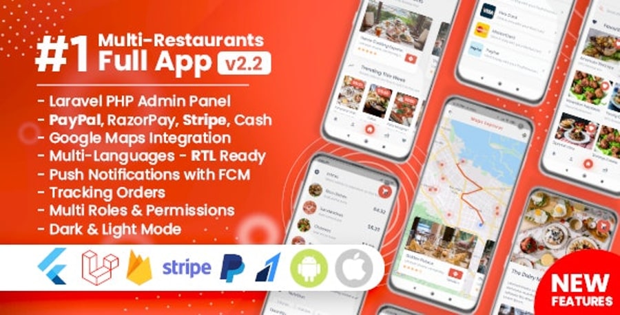 Multi-Restaurants Full App v2.2