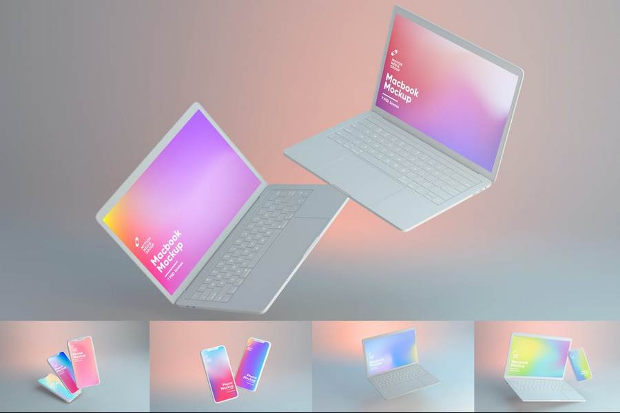 Top 12 Free Premium White Clay Apple Devices Mockups For 2020 Csform