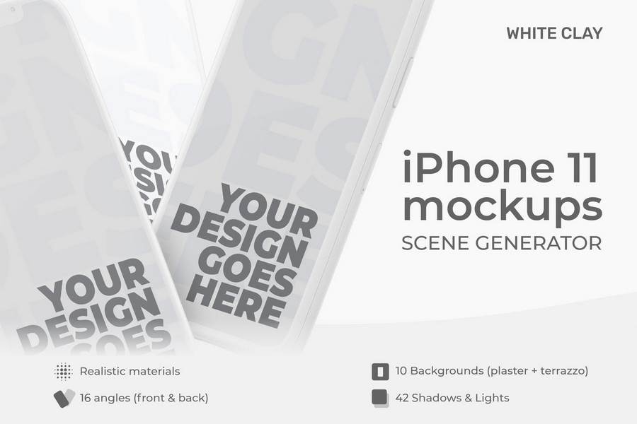 Download Top 12 Free & Premium White Clay Apple Devices Mockups for ...