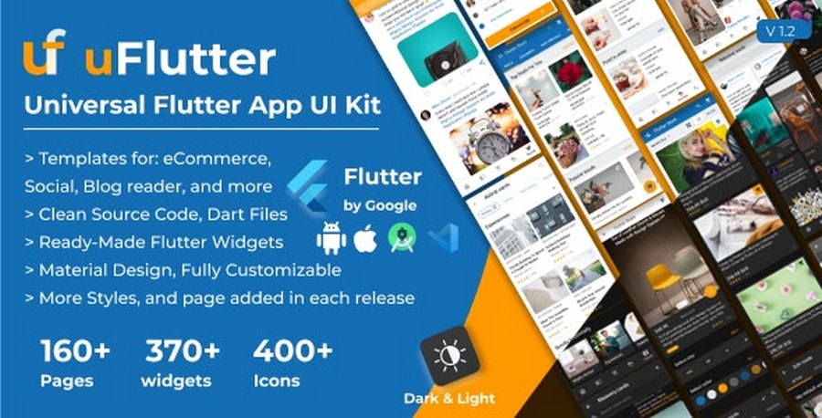 uFlutter - Universal Flutter App UI Kit