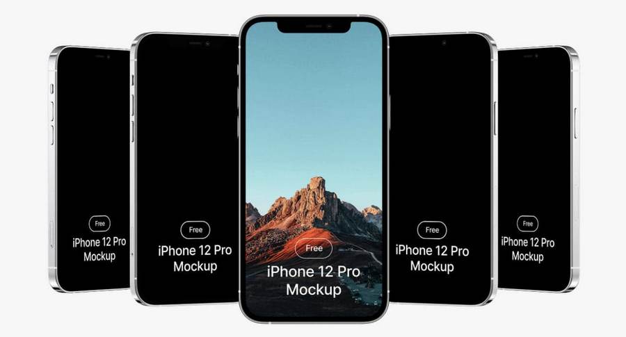 Free iPhone 12 Pro Mockup by LS Graphics